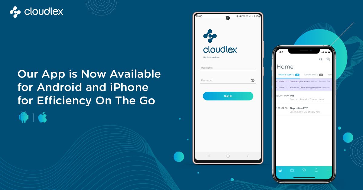 CloudLex® Provide Mobile Apps for Personal Injury Law Firms