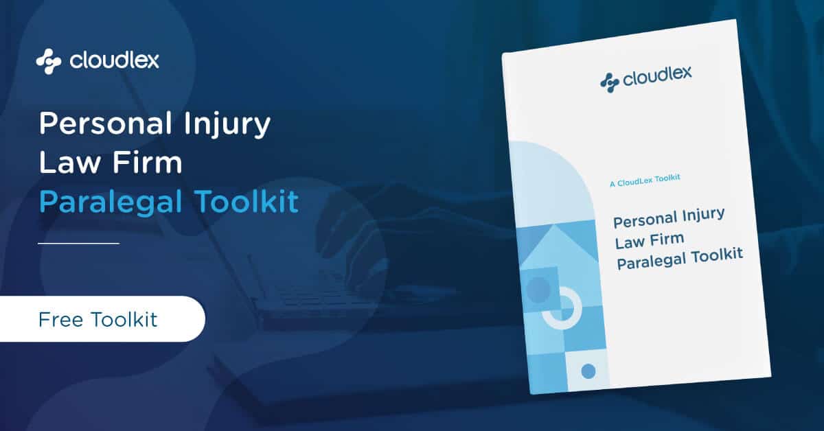 personal injury law firm paralegal toolkit