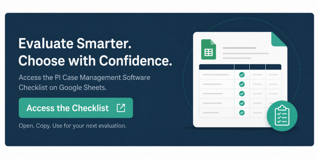 Definitive Checklist for PI Firms 