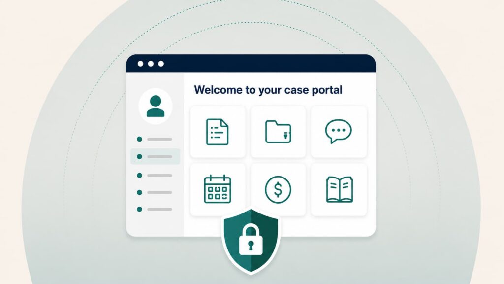 Secure client portal for personal injury law firms