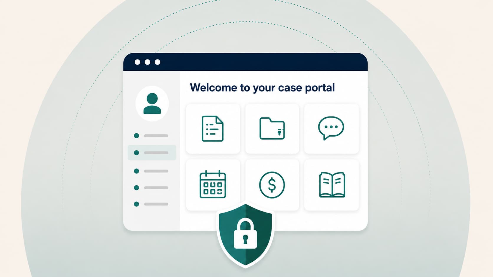 Secure client portal for personal injury law firms